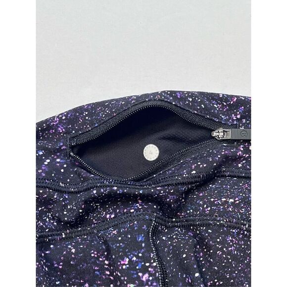 Lululemon Inspire Crop II Size 4 Crystalline Black Full On Luxtreme Mesh W6AMNS - Picture 3 of 12